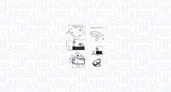 MAGNETI MARELLI Radiatore olio, Olio motore 350300000700