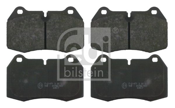 FEBI BILSTEIN Kit pastiglie freno, Freno a disco 16109