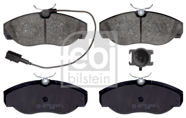 FEBI BILSTEIN Kit pastiglie freno, Freno a disco 16391