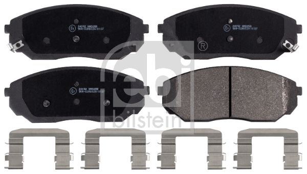 FEBI BILSTEIN Kit pastiglie freno, Freno a disco 16471