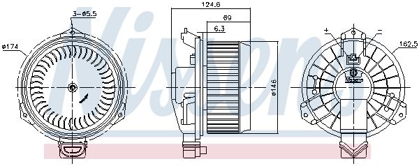 NISSENS Ventilatore abitacolo 87365