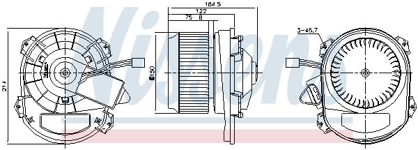 NISSENS Ventilatore abitacolo 87430