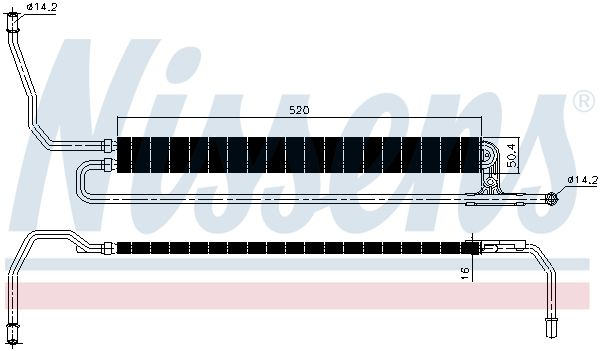 NISSENS Radiatore olio, Sterzo 90625