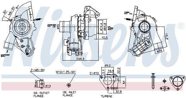 NISSENS Turbocompressore, Sovralimentazione 93284