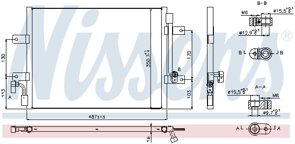 NISSENS Condensatore, Climatizzatore 940311