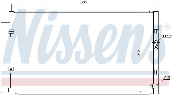 NISSENS Condensatore, Climatizzatore 940366