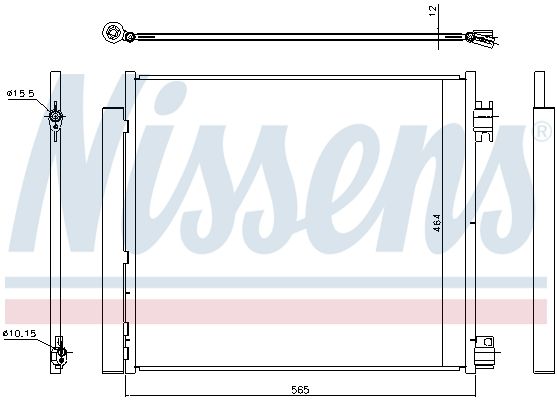 NISSENS Condensatore, Climatizzatore 940546