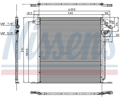 NISSENS Condensatore, Climatizzatore 94226