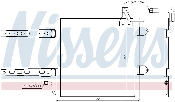 NISSENS Condensatore, Climatizzatore 94260