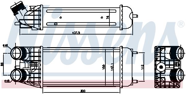 NISSENS Intercooler 96509