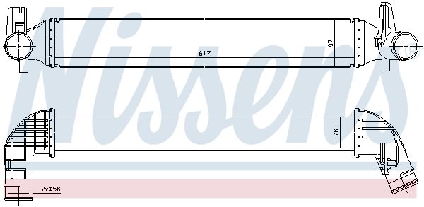NISSENS Intercooler 96530