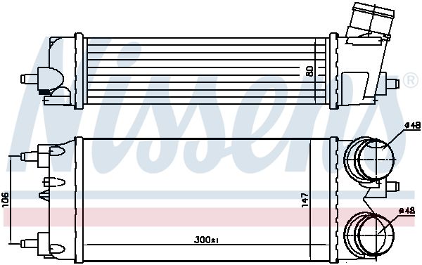 NISSENS Intercooler 96553