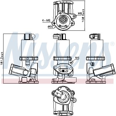 NISSENS Valvola ricircolo gas scarico-EGR 98210