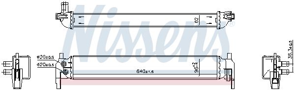 NISSENS Radiatore, Raffreddamento motore 606395