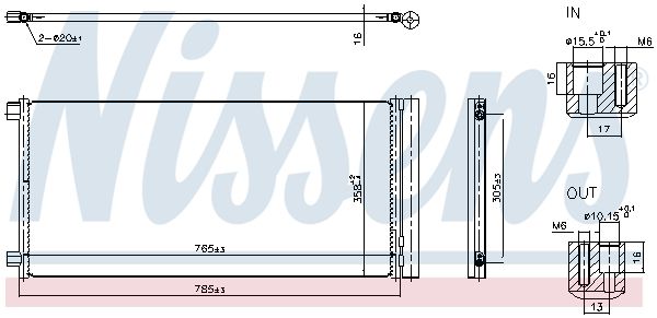 NISSENS Condensatore, Climatizzatore 940948