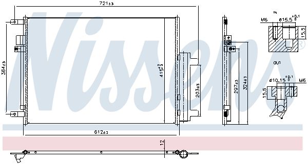 NISSENS Condensatore, Climatizzatore 940955