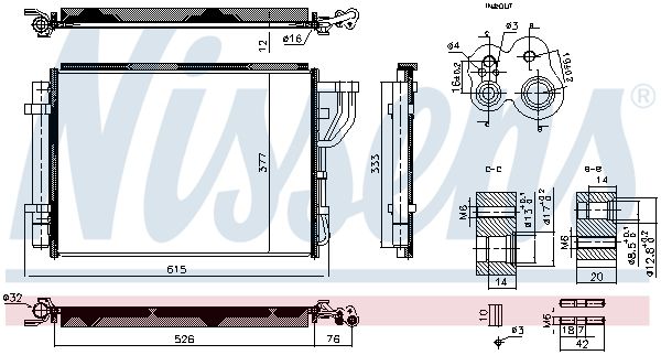NISSENS Condensatore, Climatizzatore 940959