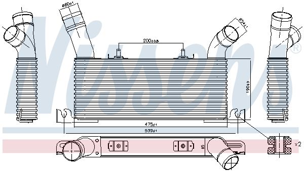 NISSENS Intercooler 961006