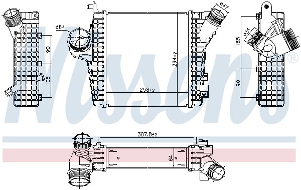 NISSENS Intercooler 961305