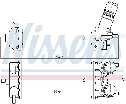 NISSENS Intercooler 961509