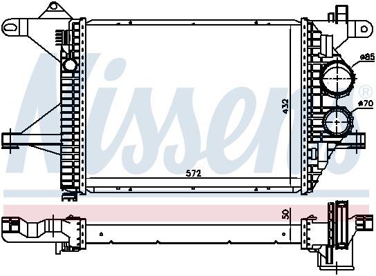 NISSENS Intercooler 96976