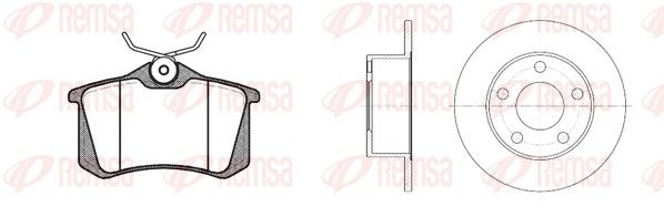 REMSA Kit freno, Freno a disco 8263.00