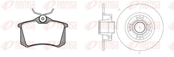 REMSA Kit freno, Freno a disco 8263.07