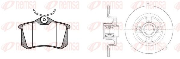 REMSA Kit freno, Freno a disco 8263.21