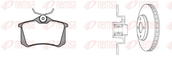 REMSA Kit freno, Freno a disco 8263.26