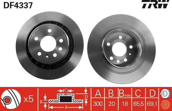 TRW Discofreno DF4337
