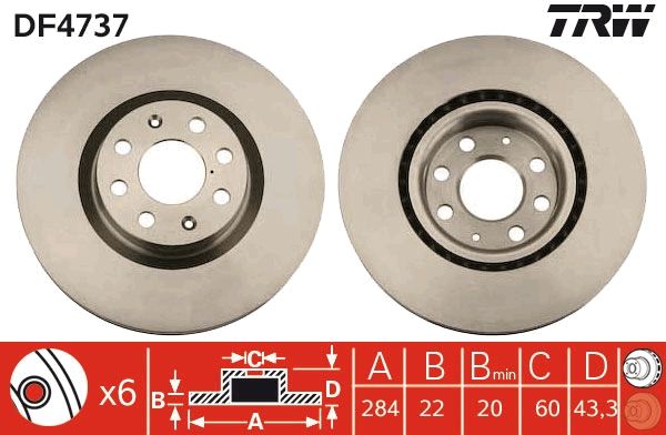 TRW Discofreno DF4737