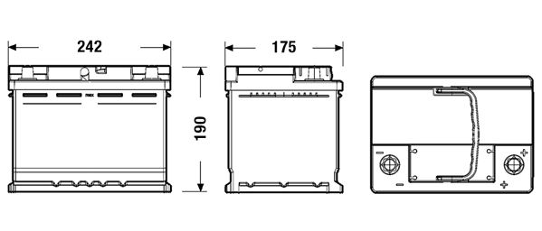 TUDOR Batteria avviamento TL600