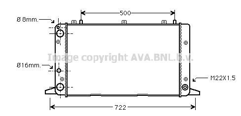 AVA QUALITY COOLING Radiatore, Raffreddamento motore AIA2047