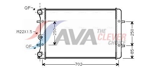 AVA QUALITY COOLING Radiatore, Raffreddamento motore AI2155