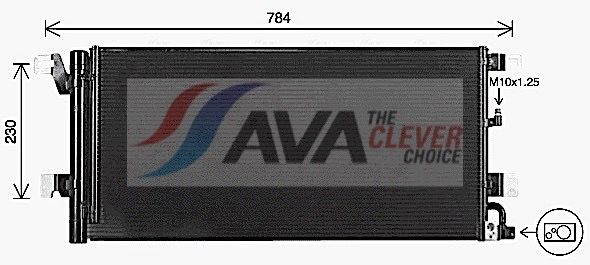 AVA QUALITY COOLING Condensatore, Climatizzatore AI5447D