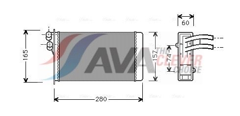 AVA QUALITY COOLING Scambiatore calore, Riscaldamento abitacolo AI6141