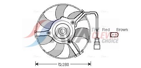 AVA QUALITY COOLING Ventola, Raffreddamento motore AI7516