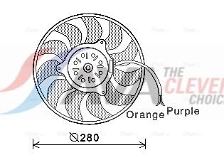 AVA QUALITY COOLING Ventola, Raffreddamento motore AI7517