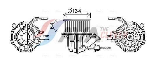AVA QUALITY COOLING Ventilatore abitacolo AI8392