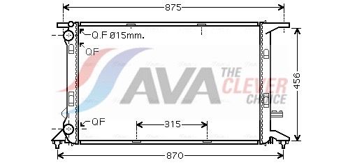 AVA QUALITY COOLING Radiatore, Raffreddamento motore AIA2292