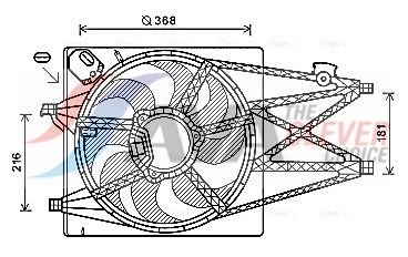AVA QUALITY COOLING Ventola, Raffreddamento motore AL7520