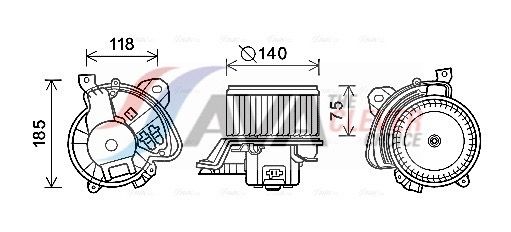 AVA QUALITY COOLING Ventilatore abitacolo AL8135