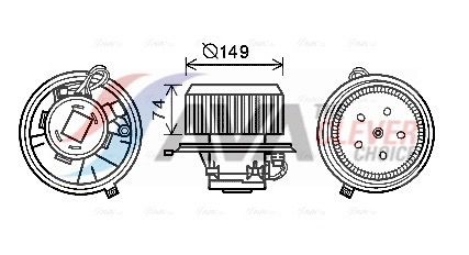 AVA QUALITY COOLING Ventilatore abitacolo AL8139