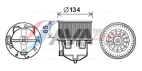 AVA QUALITY COOLING Ventilatore abitacolo AU8222
