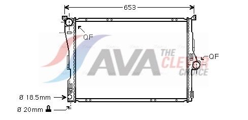 AVA QUALITY COOLING Radiatore, Raffreddamento motore BW2288