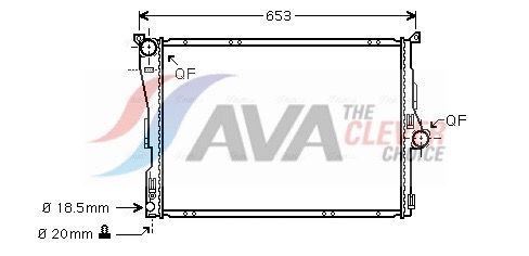 AVA QUALITY COOLING Radiatore, Raffreddamento motore BW2289