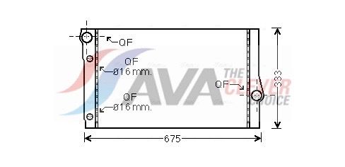 AVA QUALITY COOLING Radiatore, Raffreddamento motore BW2410