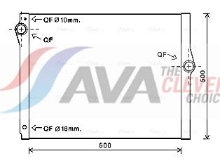 AVA QUALITY COOLING Radiatore, Raffreddamento motore BW2420