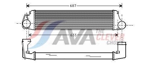 AVA QUALITY COOLING Intercooler BW4207