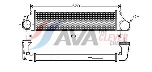 AVA QUALITY COOLING Intercooler BW4282